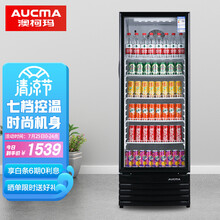 澳柯玛（AUCMA） 316升立式单门商用冷藏冰箱展示柜 超市饮料啤酒保鲜冷柜 冷饮茶叶陈列冰柜 SC-316NE