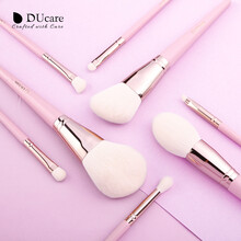 黛蔻（DUcare）化妆刷套装眼影刷散粉刷 腮红刷修容遮瑕晕染唇刷粉刷美妆刷高光刷化妆工具情人节礼物 少女粉系列（8支装套刷）