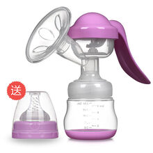 手动吸奶器吸力大孕产妇用品挤奶器拔奶哺乳抽奶催乳 D-111手动紫色