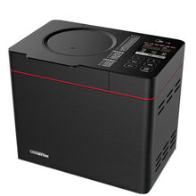 美的 家用一键全自动多功能智能烤面包机和面蛋糕机 亮黑色【尊享款】