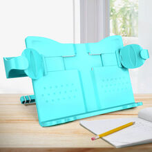 便携式谱架桌面台式乐谱琴谱架钢琴曲谱架古琴桌上家用吉他小提琴 【猫咪款】索菲蓝