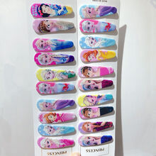 女童儿童可爱卡通公主BB夹刘海夹碎发发夹流行发饰头饰5CM发夹 卡通动画公主(5个)