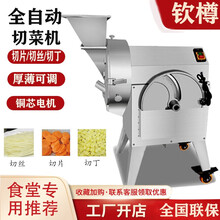钦樽切菜机商用多功能食堂专用家用蔬菜切菜机全自动土豆切片机切丝机切菜器全自动切丁机 升级款-801型  切丝 切片 切丁 铜电机