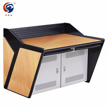 顺富美（SHUNFUMEI）办公桌 双人位监控操作台1张安防控制台指挥中心调度台中控桌带支架 办公家具一站式采购