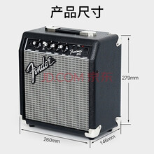 芬达fender 吉他音箱Fender电吉他音箱 frontman 电子管失真电箱吉它贝斯音响 入门款10G