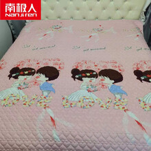 南极人 高端轻奢新品雪花棉夹棉四季床盖榻榻米床单多功能可铺可盖绗缝水洗面床盖床单 13 220x90cm(花型随机)