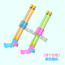 漂流儿童水枪玩具呲水枪抽拉管喷塑料水枪戏水打水仗 双管53厘米小猪款