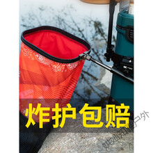 活鱼袋连球新款涂胶鱼护小型便携小号鱼护网鱼护包渔护鱼网兜加厚 23*23*150CM(送鱼护包)