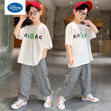 ℘ 迪士尼同款旗舰官方店毕买童装5大童6男童夏装套装7网红衣服帅气8短袖10男孩12夏季13运动15 白色 120cm