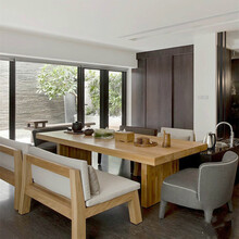 优特明原木大板桌茶室茶台实木简约新中式茶桌椅组合泡茶会客桌现代茶几桌 定制联系客服