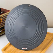 乐扣乐扣 导热板厨房用品工具家用防烧黑锅底垫解冻板均衡聚热导热盘 黑色 直径28CM*4MM（厚度）
