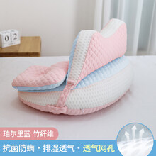 喂奶神器哺乳枕头护腰椅子婴儿抱娃垫睡侧躺新生儿坐月子夏季用品 【掌柜】珀尔里蓝-独立内胆-【升级透气面料】