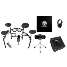Nux DM-7 全网面电子鼓五鼓四镲 音频蓝牙专业教学进阶架子鼓快速录音高音质 标配 耳机 音箱 鼓凳 鼓毯