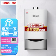 林内(Rinnai)燃气壁挂炉 两用采暖炉 家用供暖热水器 低噪音 暖适系列35KW RBS-35G55-100A(200-230㎡)