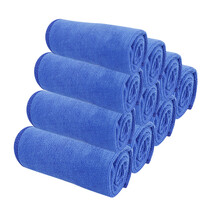 硕基 蓝色 30厘米*30厘米《10条装》加厚洗车毛巾 吸水好清洗汽车家务毛巾餐馆清洁用 洗碗 抹布无痕吸水毛巾
