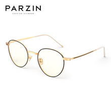 京东超市	
帕森（PARZIN）防蓝光防辐射眼镜女 宋祖儿明星同款眼镜框男抗蓝光护目眼镜15767L 金框黑边
