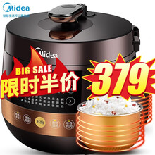 美的（Midea）电压力锅家用高压锅智能电压锅双胆多功能预约大容量球形双胆电饭煲 YL60Easy203【6升大容量】