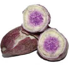 老农夫 新鲜冰淇淋番薯爆皮香甜色彩红薯花心地瓜一点红紫心 【3斤冰淇淋红薯】-小薯试吃装