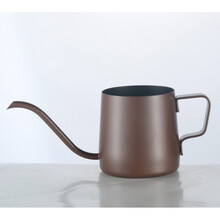 冲咖啡注水壶  手冲咖啡壶家用小型迷你细口壶304不锈钢挂耳长嘴手冲壶套装美式 250ML咖啡色手冲壶