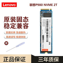 联想(Lenovo)M.2 2280/2242 NGFF/PCIE NVME原装台式机笔记本固态硬盘 P980 M.2 2280 NVME 2T