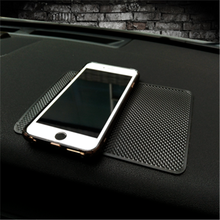 适配汽车防滑垫车用内硅胶耐高温车载仪表中控台香水摆件手机置物垫子 网格款 20*40cm