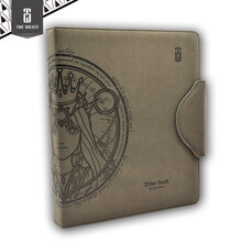 六一儿童节礼物 TW女神收集收藏9格卡册卡本 皮面（可加页） 灰色女神 +黑色侧插卡页20张