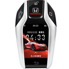 本田智能液晶钥匙改装雅阁思域飞度crv皓影xrv缤智冠道urv英诗派适用汽车一键启动改装远程舒适进入 本田【液晶钥匙】科技蓝
