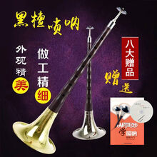 木唢呐乐器唢呐d调赠送哨片配件ABCDEFG调初学者演奏乐器 小F调白碗+八+教材书+光盘
