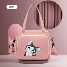 【Evich】妈咪包妈妈母婴包时尚轻便单肩斜挎包大容量多功能宝妈外出手提包 粉色