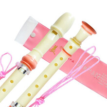 奇美 竖笛高音德式8孔c调儿童中小学生专用八孔入门竖笛笛子 奇美8孔粉色