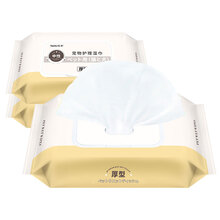 亚禾宠物湿巾狗狗湿纸巾 泰迪猫咪专用去泪痕 狗狗擦屁股清洁用品湿纸巾除臭100抽 宠物湿巾100片