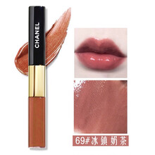香奈儿（Chanel）双头唇釉口红唇蜜短管双效持色不掉色不沾杯滋润保湿唇釉520礼物礼品七夕表白告白 69#冰镇奶茶色