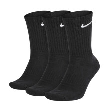 耐克（NIKE）男女袜子新款运动袜跑步健身透气休闲袜子SX4705-101 SX7664-010黑色三双装 M