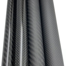 K碳纤维管 碳纤维棒6 8 10 12 14 16 18 19mm高强度碳纤维杆碳管 19x16x1000mm 斜纹哑光