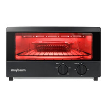 maybaum德国五月树家用多功能电烤箱迷你复古小烤箱蒸汽电烤箱11升T100200180 T100-黑色（无蒸汽功能）