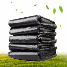 万迈（wanmai） 黑色大号中号垃圾袋酒店宾馆物业户外大垃圾桶垃圾袋 80*90  3丝50只