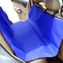 哈宝哈贝 宠物车载垫汽车后排双座猫咪狗狗车垫牛津布防水耐脏车载狗垫保护座椅套 蓝色款 135*135cm