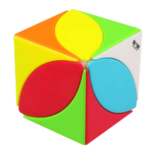 奇艺超级枫叶魔方三叶草正品幼儿园三阶魔方顺滑魔眼异形学生玩具包邮 彩色枫叶