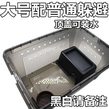 现货 爬虫箱爬宠柜爬虫盒保温箱宠物饲养盒守宫蛇繁殖养殖器具抽屉 大号配普通躲避(颜色备注)