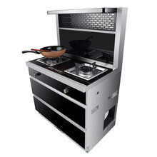 伟佳好太太 集成灶侧吸式油烟机燃气灶具套装 红外线气灶 集成烟机灶具自动清洗 头部温菜置物双涡轮吸力 集成灶900MM双电机 液化气