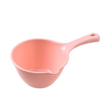 家恒宝 水舀子家用水勺厨房舀水瓢长柄塑料大号创意加深厚水舀子水漂洗头水勺子 马卡龙粉