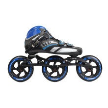 美洲狮（COUGAR） 美洲狮SR7轮滑鞋速滑鞋男女溜冰鞋成人竞速鞋儿童直排轮旱冰鞋 蓝色三轮速滑鞋 成年人41码