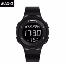 MAX-G运动电子表男孩初高中小学生夜光防水多功能数字式青少年手表女