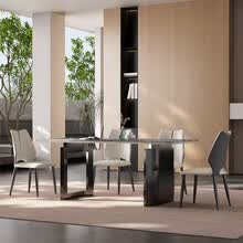 诚良集现代极简·超晶石餐桌·CLJ-SJ-802芬迪台·餐桌 180cm