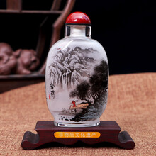 水晶手绘鼻烟壶】价格_水晶手绘鼻烟壶图片- 京东