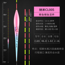 冠标小碎目鲫鱼漂轻口高灵敏鲫鱼漂春钓纳米鱼漂加粗醒目浮漂正品抗风浪抗走水鱼漂 CL-005细扁尾小碎目25目 单支管装（收藏加购送一支）
