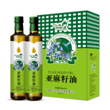 典选 亚麻籽礼盒500mL×4瓶 食用植物油