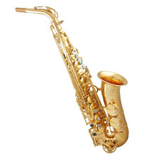 美德威MAS-R54 中音萨克斯 降E调 黄铜材质 电泳工艺 漆金色 进阶款 终身维修 漆金款