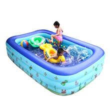 盈泰  充气游泳池婴儿家用洗澡盆加厚保温大号浴盆儿童戏水池 1.9米三层【长182*宽135*高60】