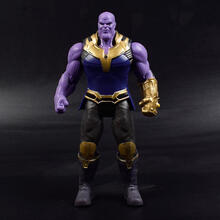 复仇者联盟4灭霸玩具可动模型钢铁侠美国队长人偶公仔礼物 一个光头灭霸 18厘米